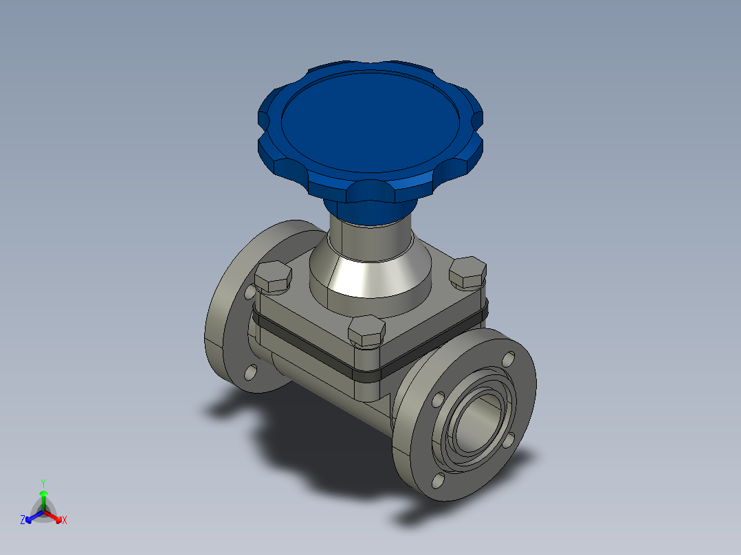 阀门模型-DN25______(____)正等轴测图