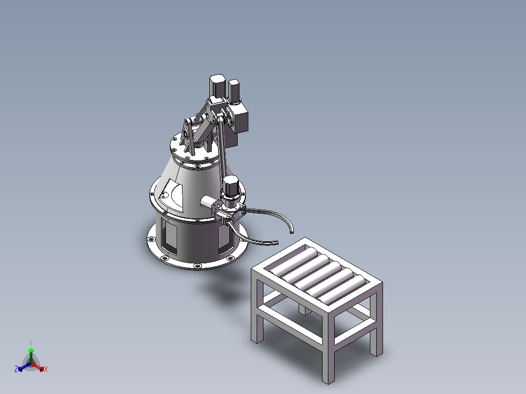 堆垛机正等轴测图