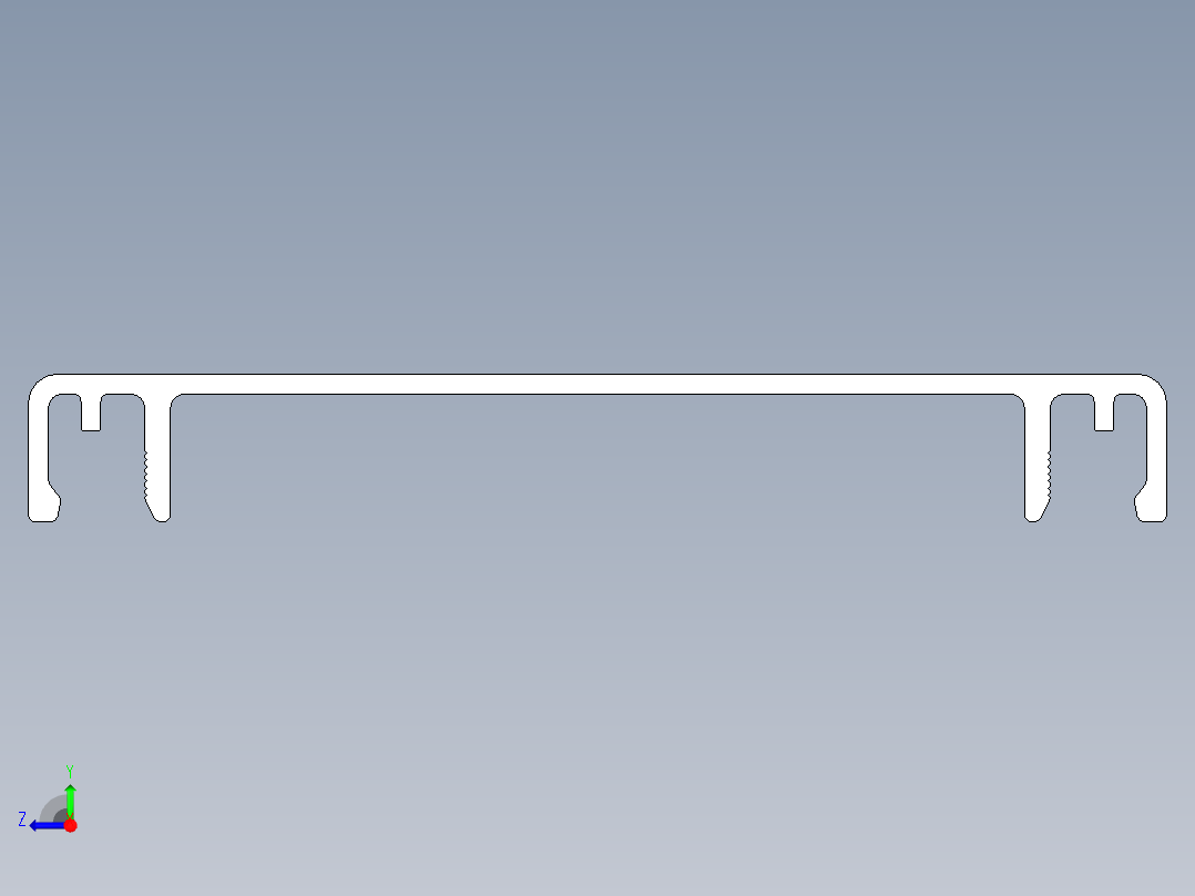 型材-KJN CABLE CONDUIT COVER 80 KJN511060.STEP右视图