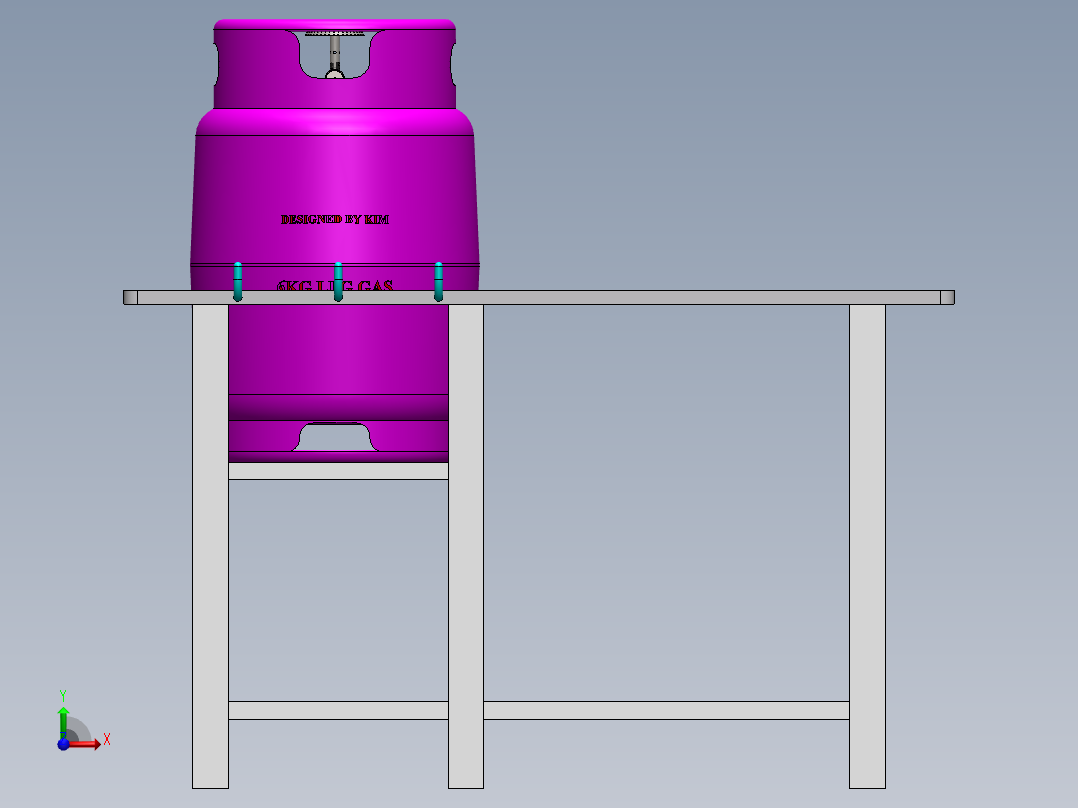 6-12公斤液化石油气罐前视图