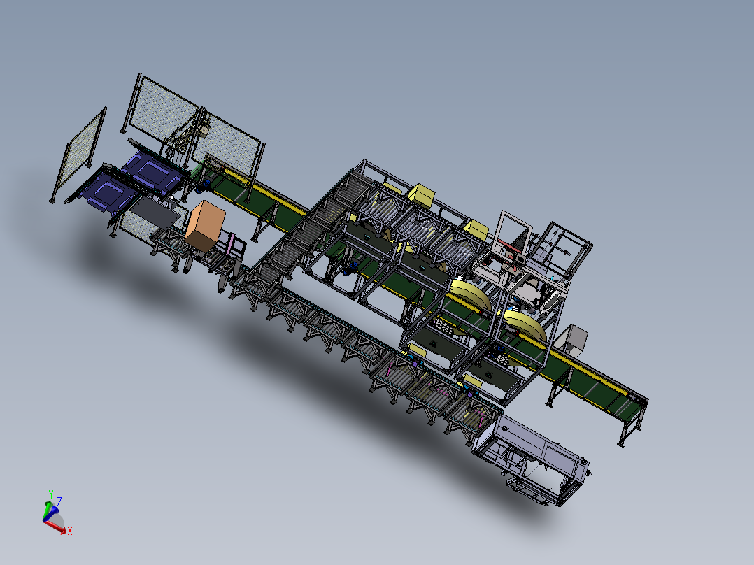 食品装箱码垛设备自动化流水线sw20