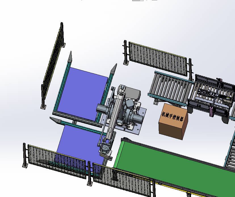 食品装箱码垛设备自动化流水线sw20