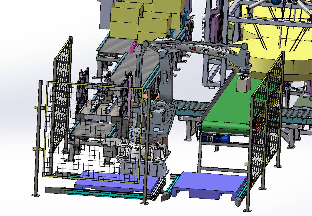 食品装箱码垛设备自动化流水线sw20