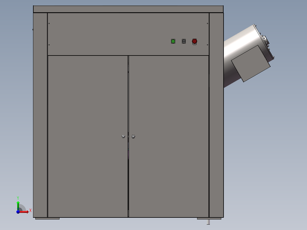 黑水虻养殖用垃圾处理机sw16前视图