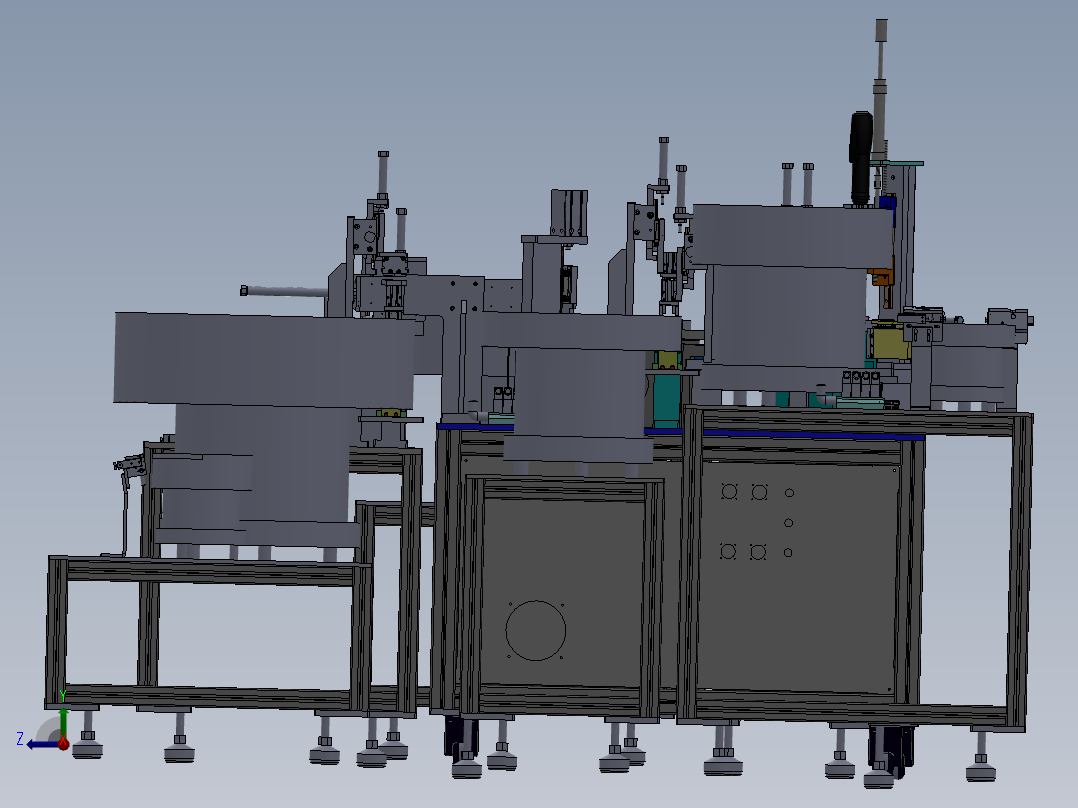 电源两极插头装配机sw22可编辑右视图