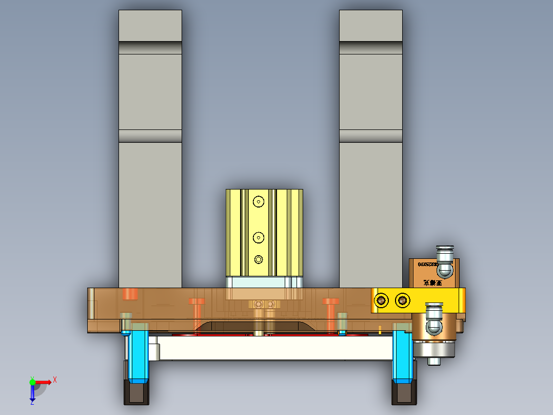 HK-C-CNC2笔记本CNC工装夹具三维模型-TP&amp;电源孔倒角-2021125俯视图