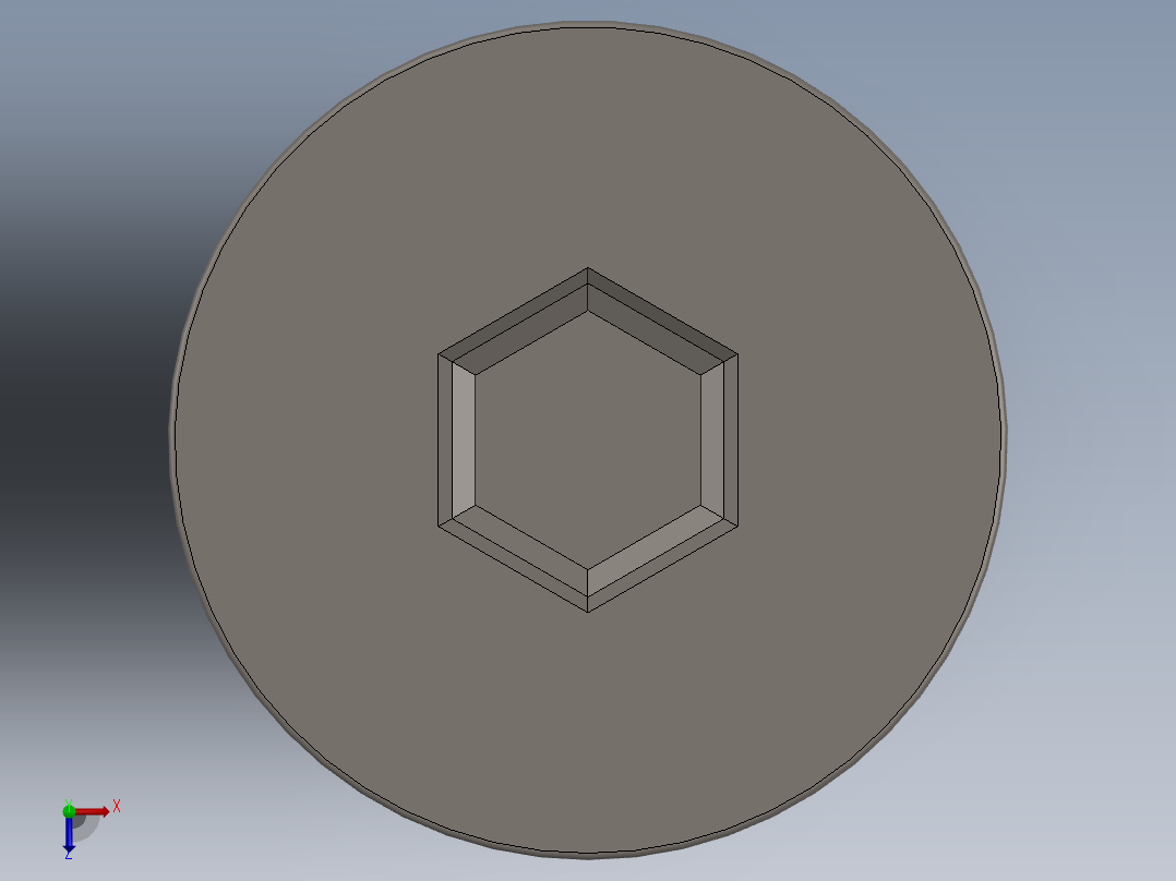 Screw_ISO_10642_M6x60_A2.SLDPRT俯视图