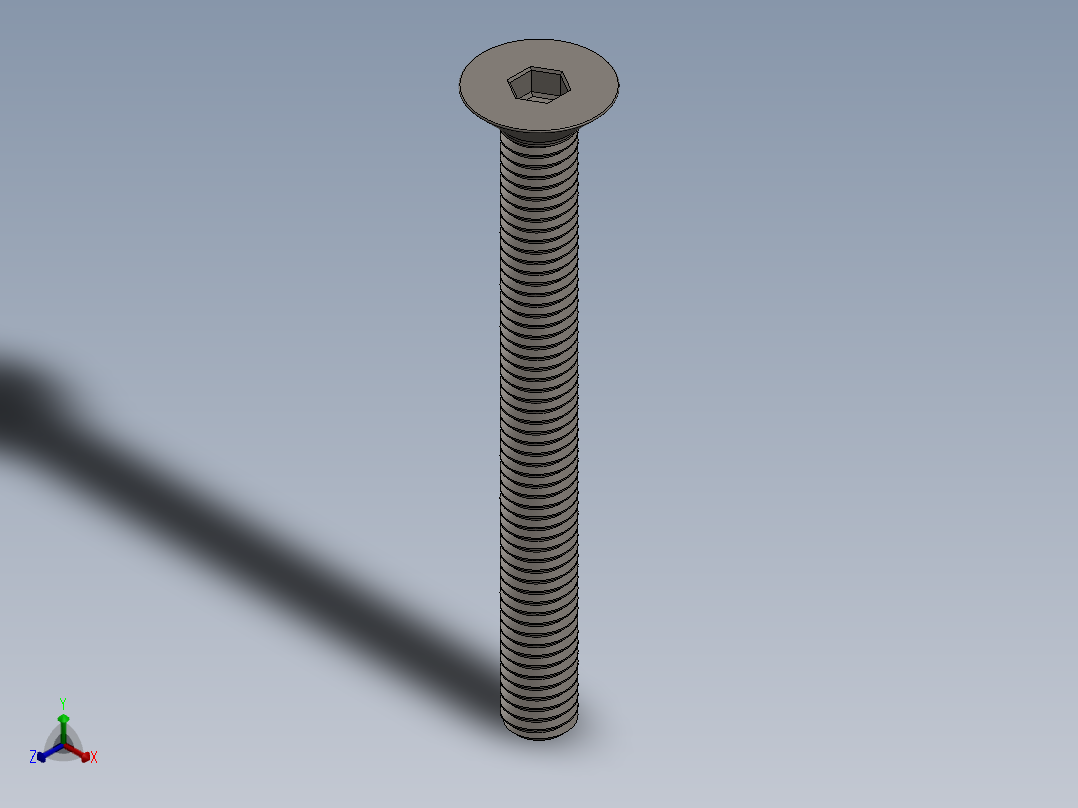 Screw_ISO_10642_M6x60_A2.SLDPRT正等轴测图