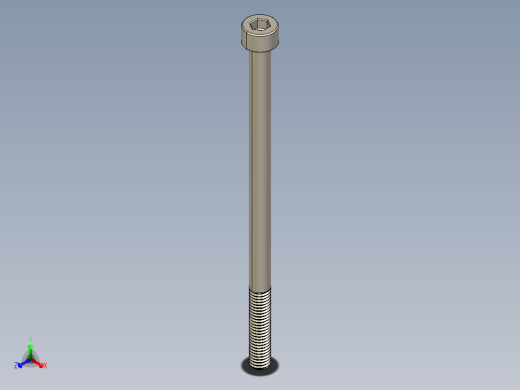 Screw_DIN_912_M5x90_A2.STEP公制内六角螺钉