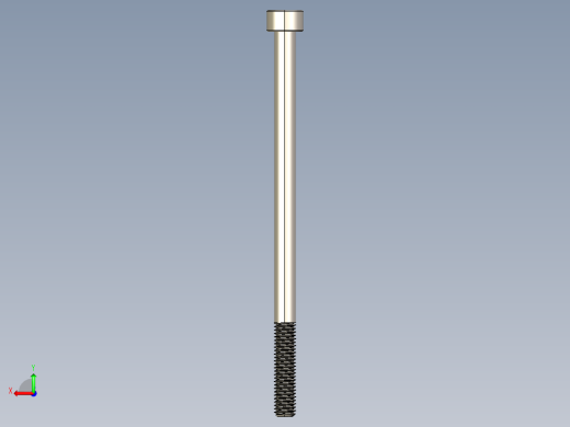 Screw_DIN_912_M5x90_A2.STEP公制内六角螺钉后视缩略图