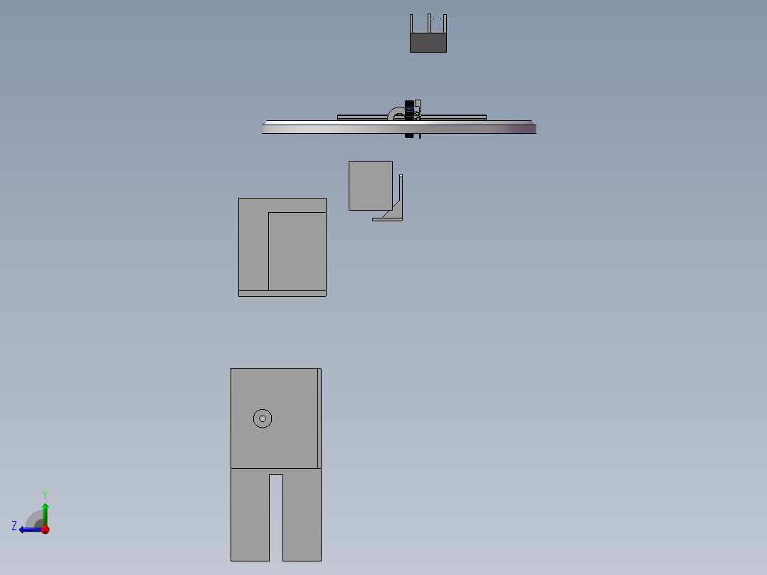 单向离合器 熔热垫右视图