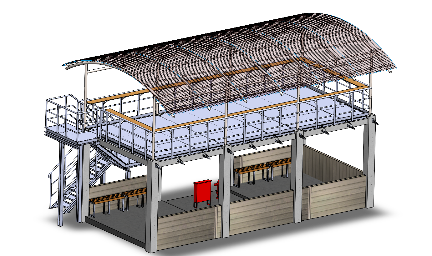工业楼梯操作平台