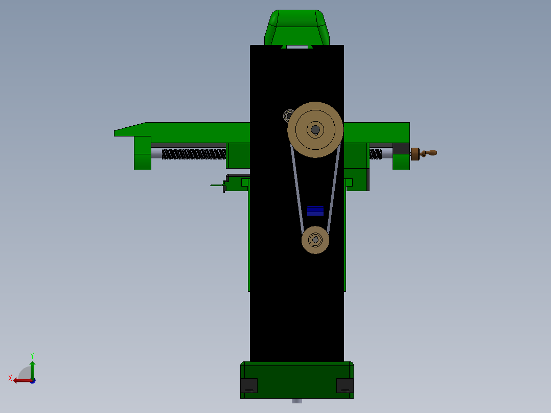 铣床、立式铣床后视图
