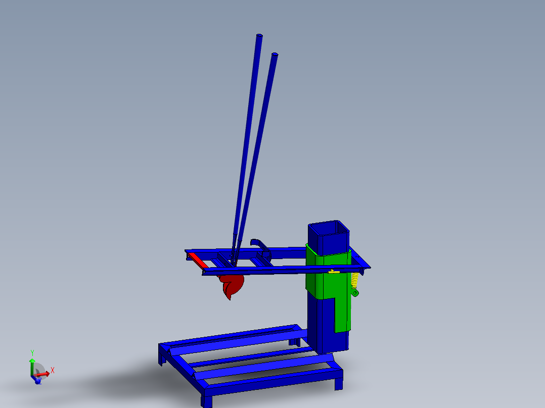A2004006-椰子开壳器主视图
