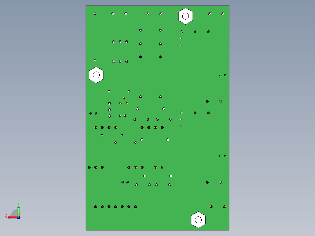 cb印刷电路板设计后视图