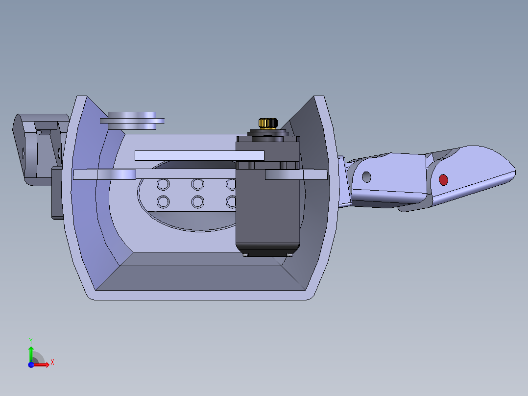 3D打印假肢臂前视图