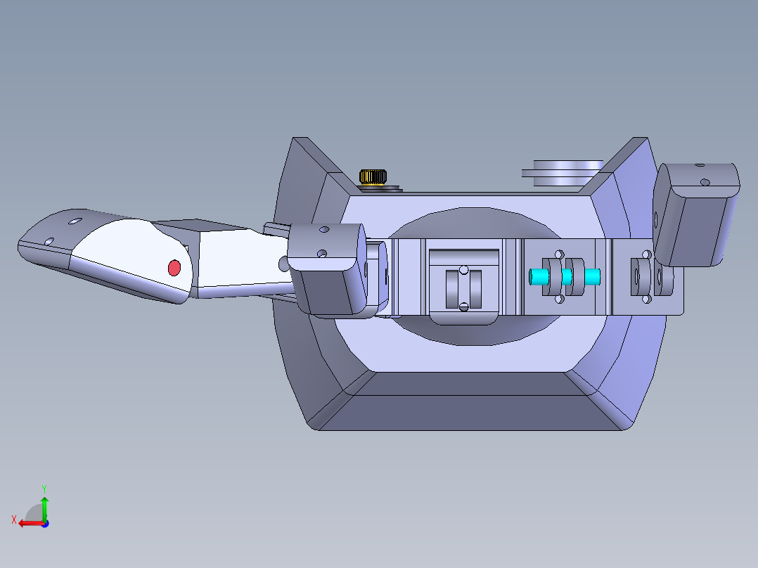 3D打印假肢臂后视图