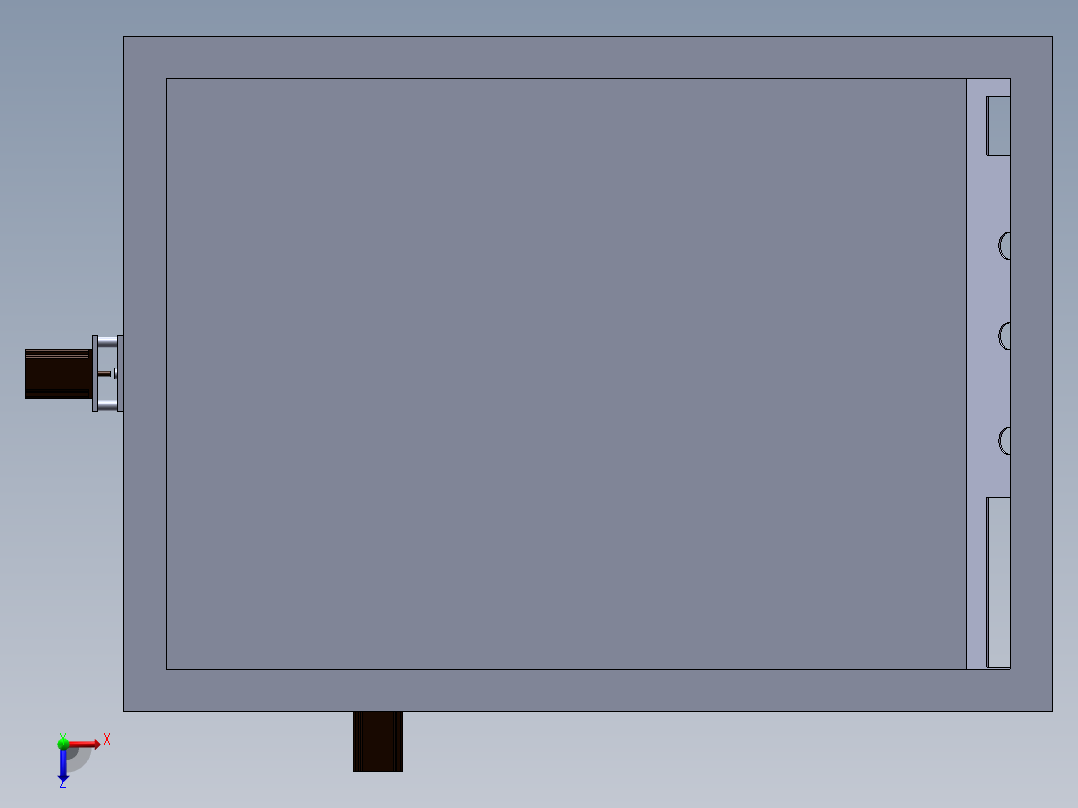 3D雕刻机俯视图