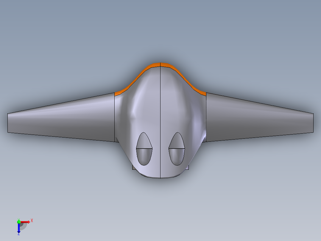 BWB无人机   step俯视图