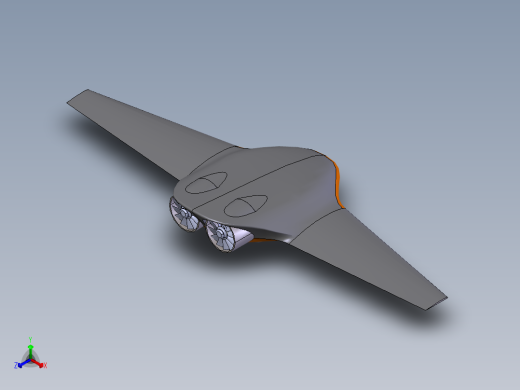 BWB无人机   step正等轴测缩略图