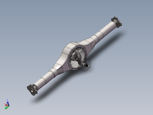 轻型轿车驱动桥三维SW模型