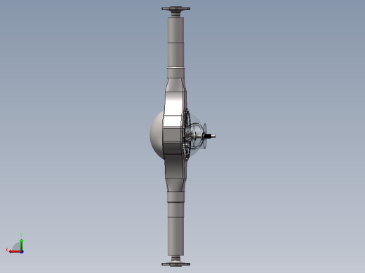 轻型轿车驱动桥三维SW模型后视缩略图