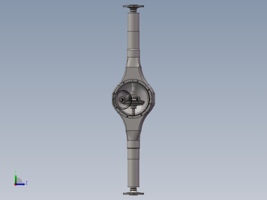 轻型轿车驱动桥三维SW模型左视缩略图