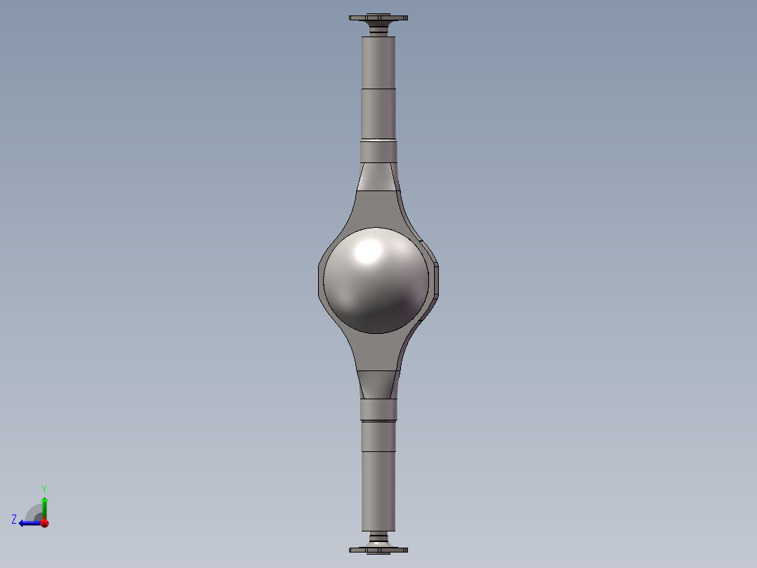 轻型轿车驱动桥三维SW模型右视图
