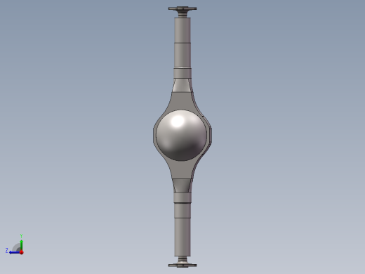 轻型轿车驱动桥三维SW模型右视缩略图