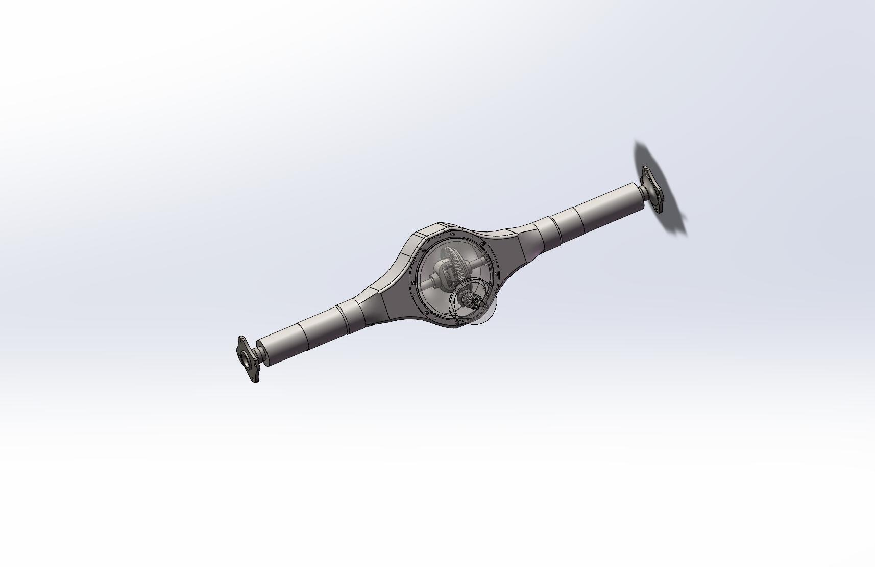 轻型轿车驱动桥三维SW模型