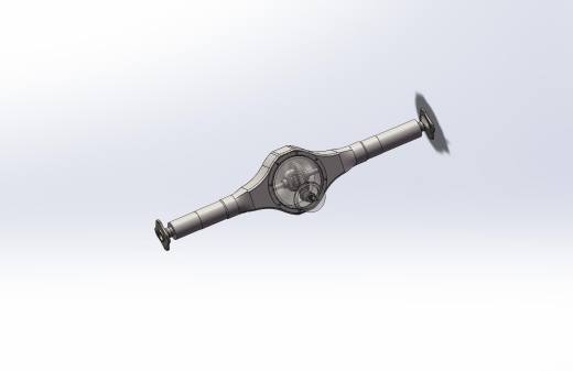 轻型轿车驱动桥三维SW模型缩略图