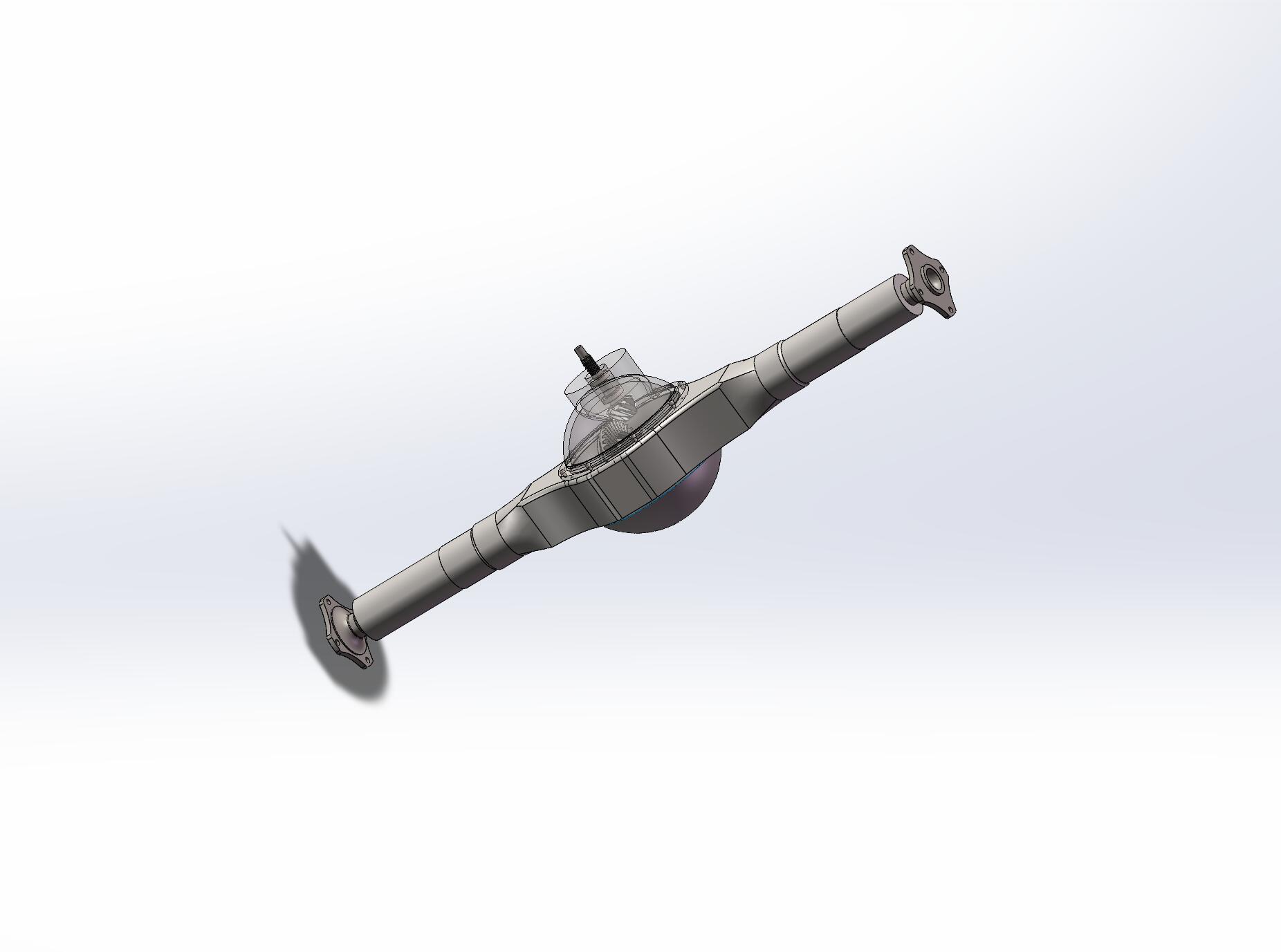 轻型轿车驱动桥三维SW模型