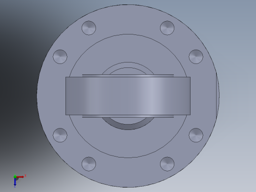 A0003168-特殊气缸（标准活塞 - 毫米类型）100x56x330 毫米俯视缩略图