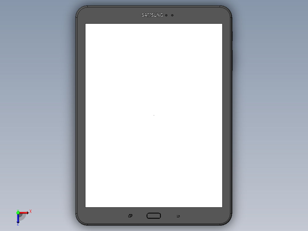 A2005242-三星 Galaxy Tab S3平板电脑俯视图