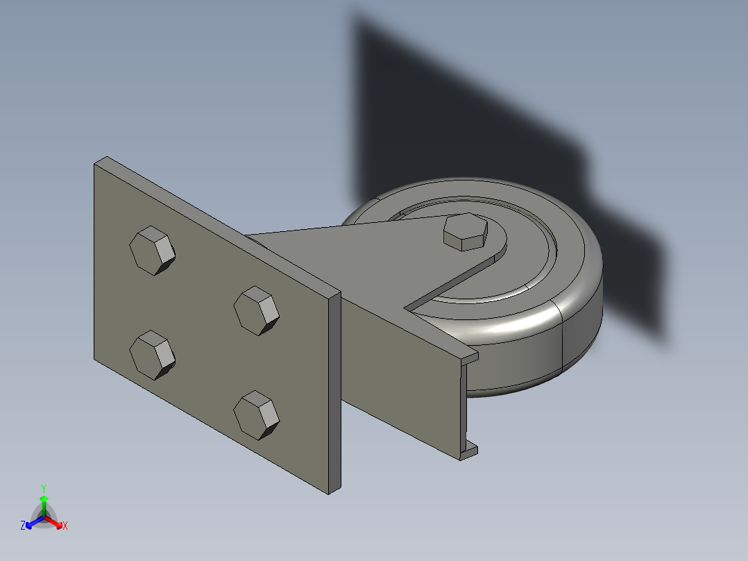 定向轮和固定轮