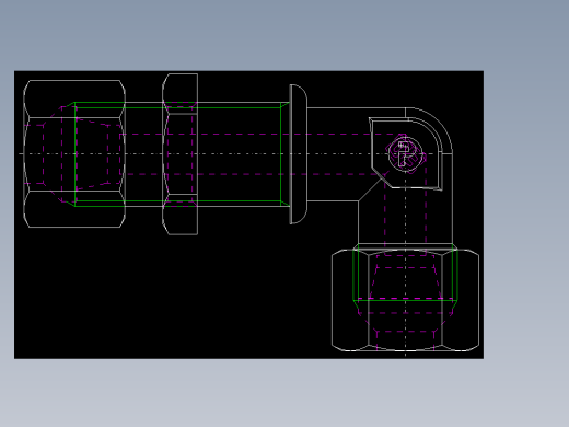 PARKER管接头EO Bulkhead elbow WSV10SCF(16)_back