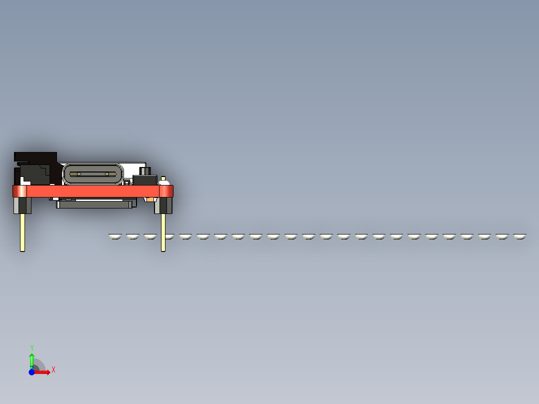 带引脚的 Sparkfun Thing Plus ESP32-C6前视图