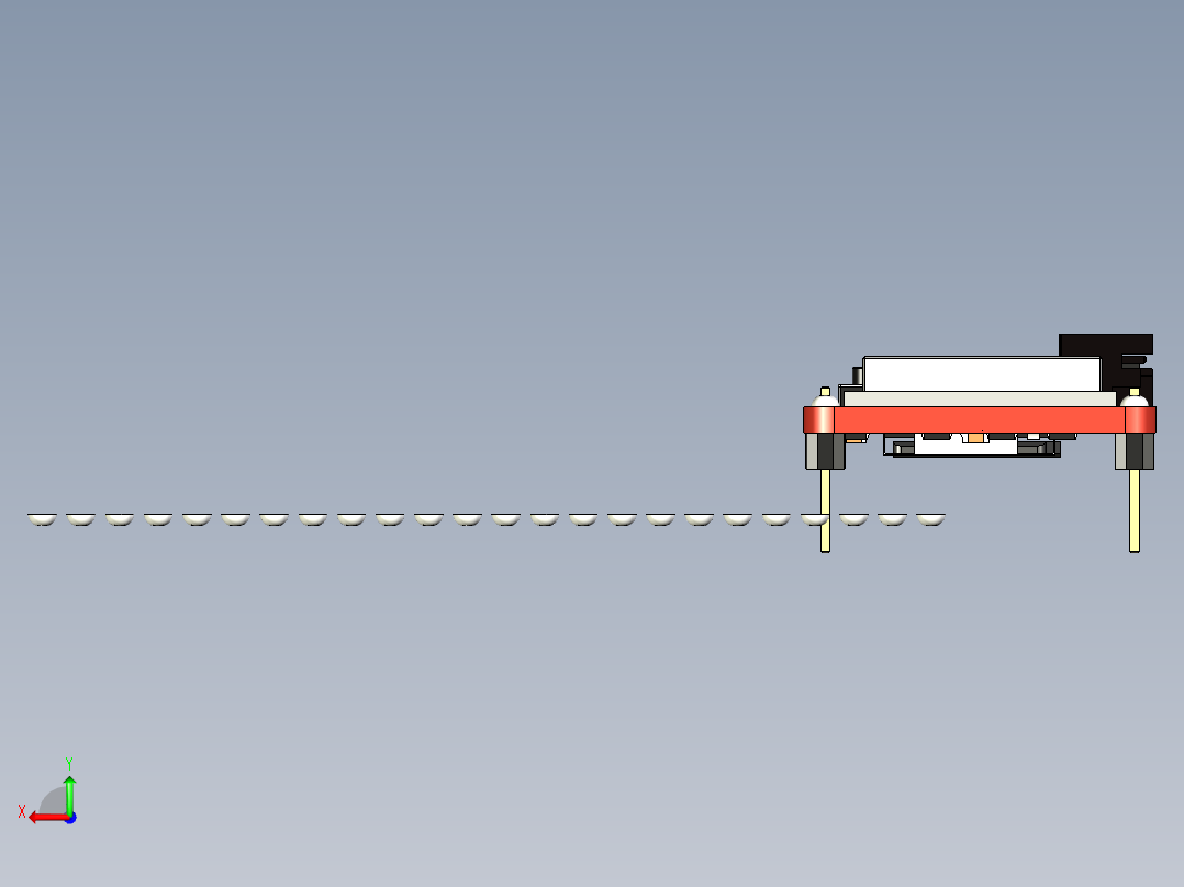 带引脚的 Sparkfun Thing Plus ESP32-C6后视图
