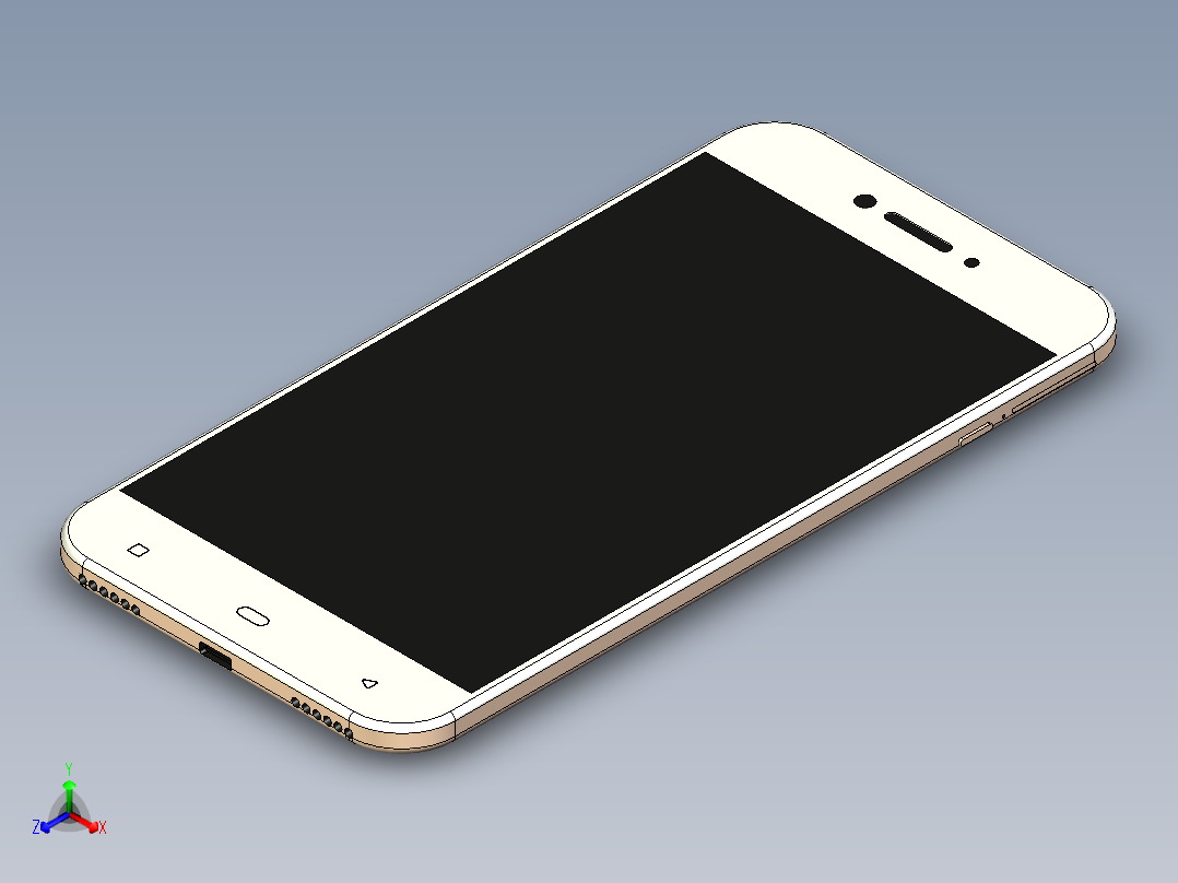 智能手机11正等轴测图