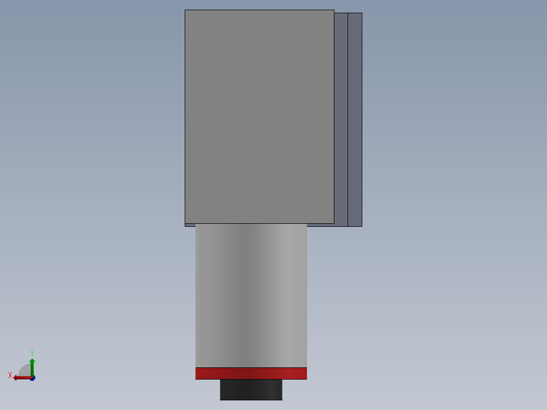 DC电机(JGY-370-1285微型蜗轮电机)后视图