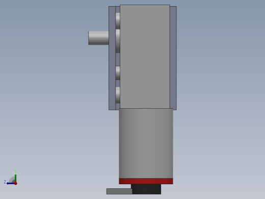 DC电机(JGY-370-1285微型蜗轮电机)右视缩略图