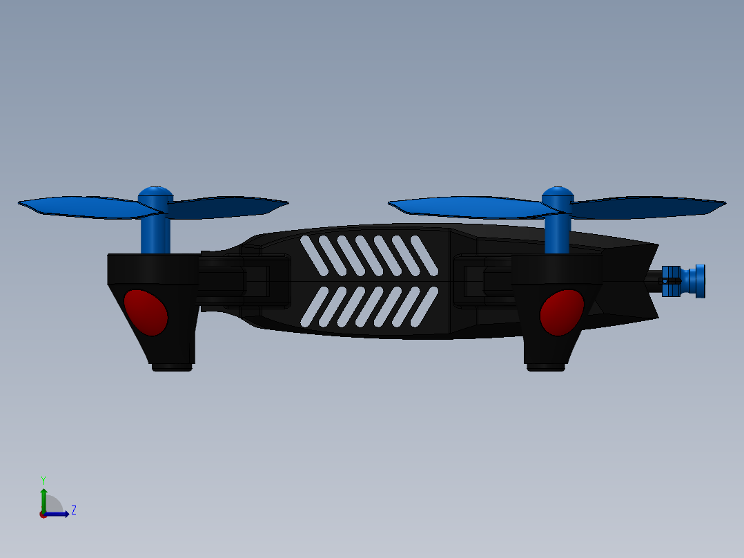 FPV无人机左视图
