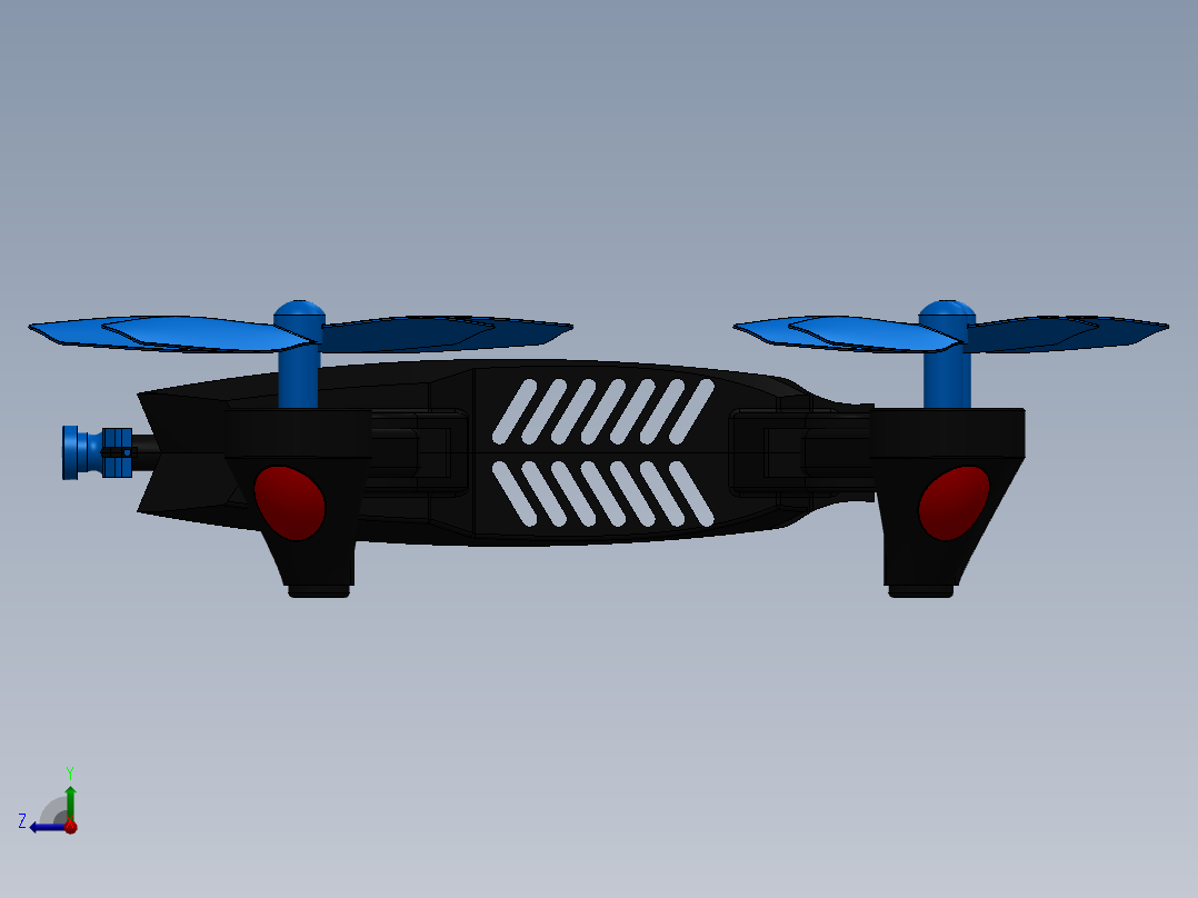 FPV无人机右视图