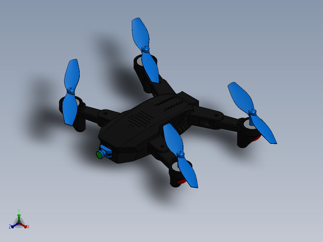 FPV无人机正等轴测图