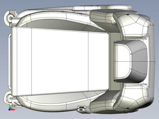 RECARO座椅3D模型图纸前视缩略图