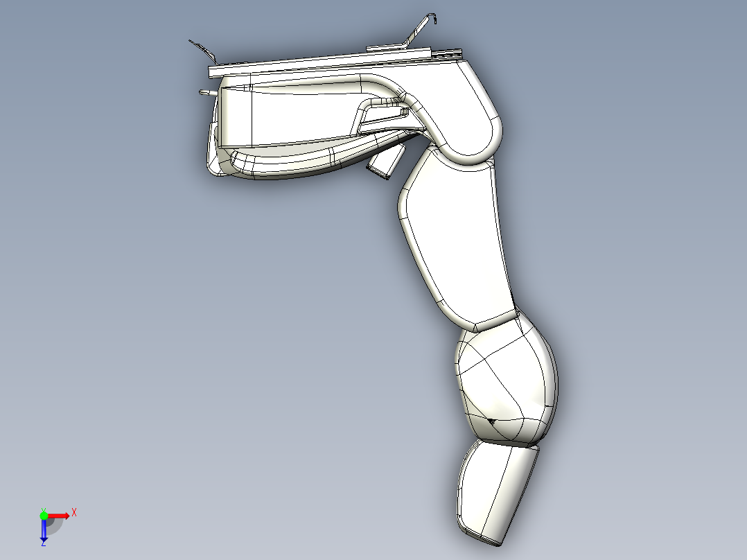 RECARO座椅3D模型图纸俯视图