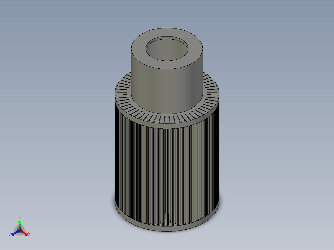 备份属于MFC-E441机油滤清器滤芯MFC-E441正等轴测图