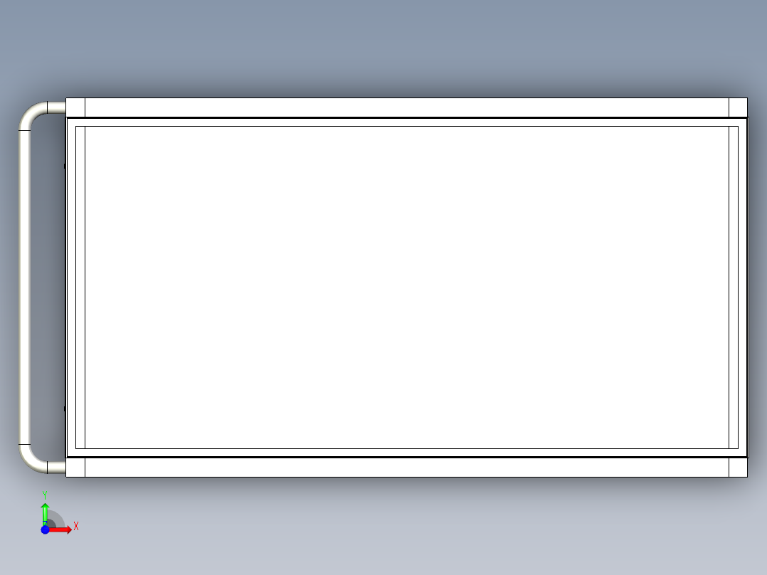 T99散热器格栅物流器具前视图