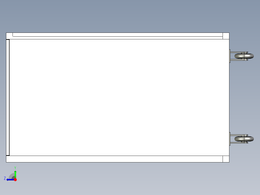T99散热器格栅物流器具右视图