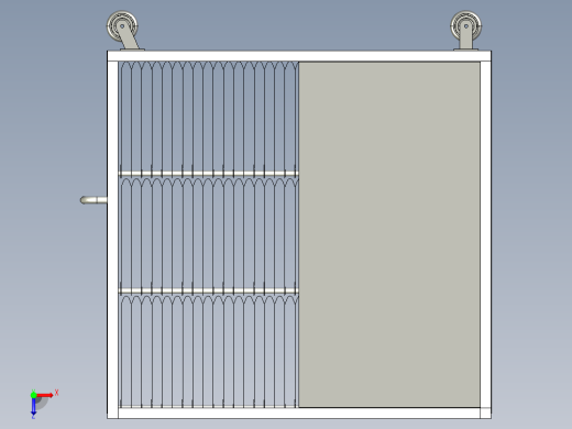 T99散热器格栅物流器具俯视缩略图